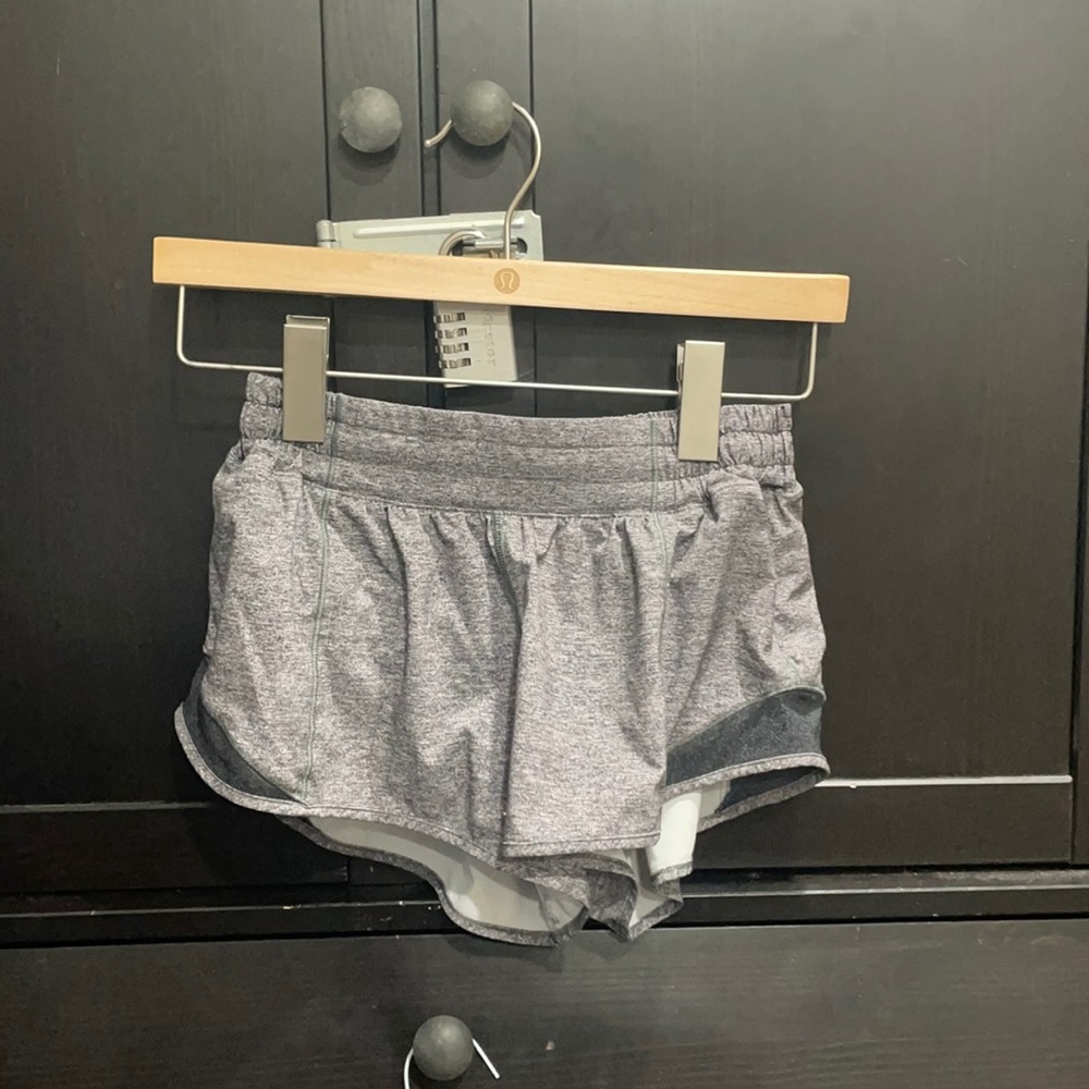 grey lululemon shorts